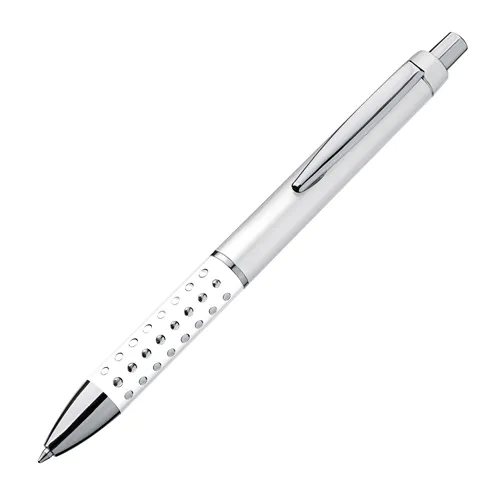 Plastic ball pen with sparkling dot grip zone Plastic ball pen with sparkling dot grip zone