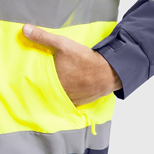 High-visibility parka EPSYLON