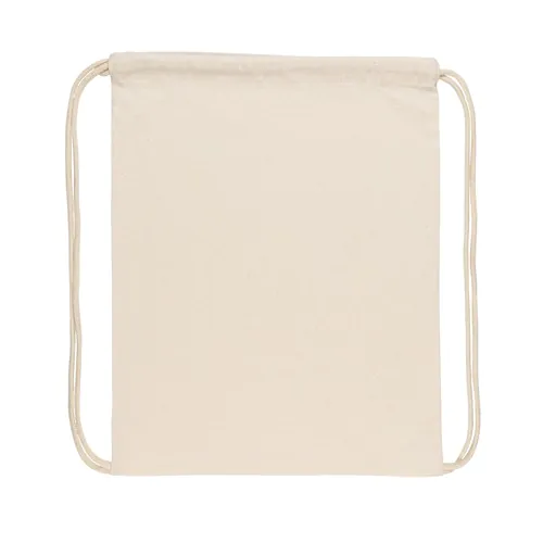 Zainetto cordino in cotone riciclato 145 gm2 Impact Aware™ Zainetto cordino in cotone riciclato 145 gm2 Impact Aware™