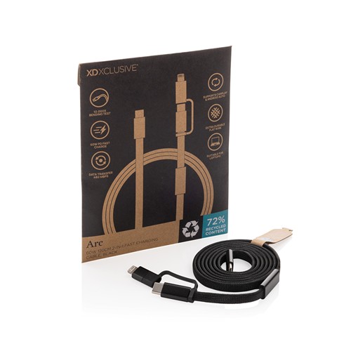 Arc RCS 60W 120 cm 2-in-1 fast charging cable Arc RCS 60W 120 cm 2-in-1 fast charging cable