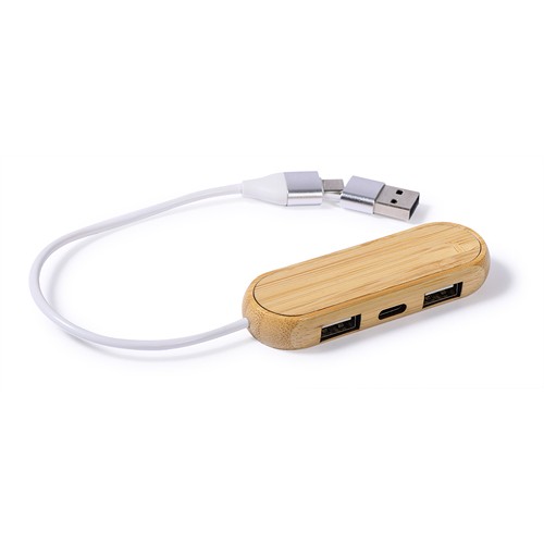 BAMBOO HUB WITH USB PORTS