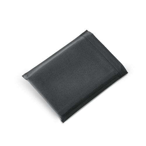 RUSSEL. PU and polyester fabric cover with A5 notebook with plain pages