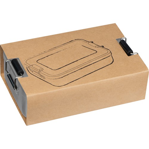 Aluminium lunch box with closure Aluminium lunch box with closure