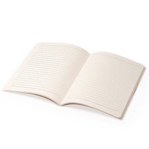 A5 notebook with soft cover. 100 lined sheets. Baruque