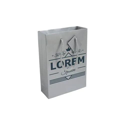 Shopper con soffietto in carta laminata 157 g/m2 con rinforzo alla base Shopper con soffietto in carta laminata 157 g/m2 con rinforzo alla base