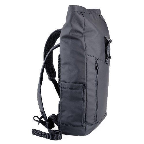 Troika Black Roll Top Backpack TROIKA BLACK ROLL TOP Troika Black Roll Top Backpack TROIKA BLACK ROLL TOP