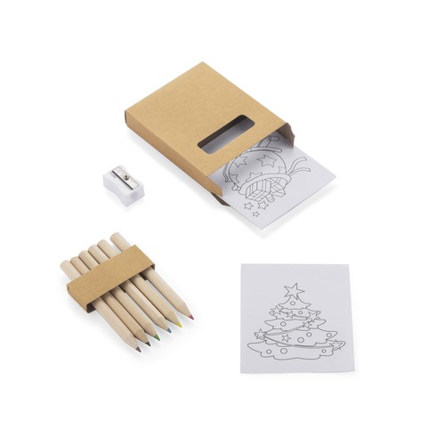 Colour pencils with coloring book SANTI