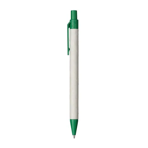 Stylo à bille en papier recyclé avec détails en PLA coloré