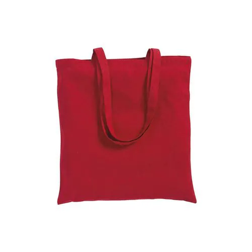 Sac shopping en coton 180 g/m2 avec anses longues et soufflet Sac shopping en coton 180 g/m2 avec anses longues et soufflet