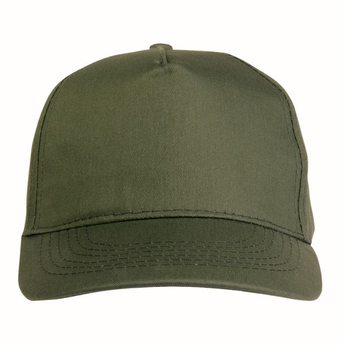 Cotton 5-panel cap with 2 mm-thick visor, embroidered eyelets and adjustable velcro strap Cotton 5-panel cap with 2 mm-thick visor, embroidered eyelets and adjustable velcro strap