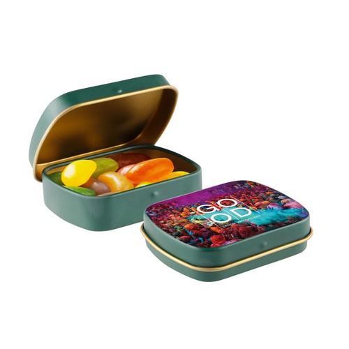 Mini boîte à charnière avec bonbons