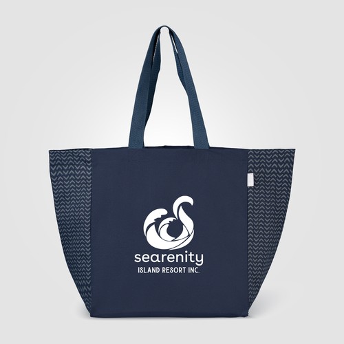 Toronto - 8 oz. Recycled Cotton Chevron Tote Bag