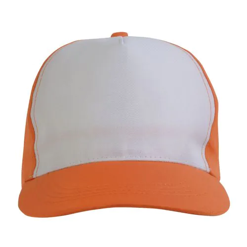 Polyester Hat, 5 panels, with adjustable velcro strap