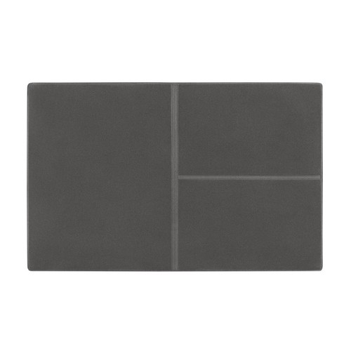 CreativDesign® Porte-cartes d'identité "Euro" velours gris avec insert