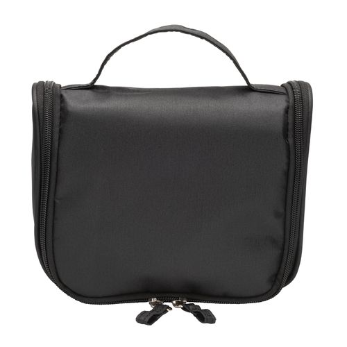 Microfiber beauty case with zipper, large inside pockets, hook and handle Microfiber beauty case with zipper, large inside pockets, hook and handle