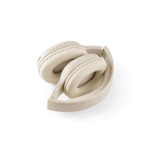 FEYNMAN. Cuffie wireless pieghevoli con batteria di 4 ore in paglia di grano e ABS FEYNMAN. Cuffie wireless pieghevoli con batteria di 4 ore in paglia di grano e ABS