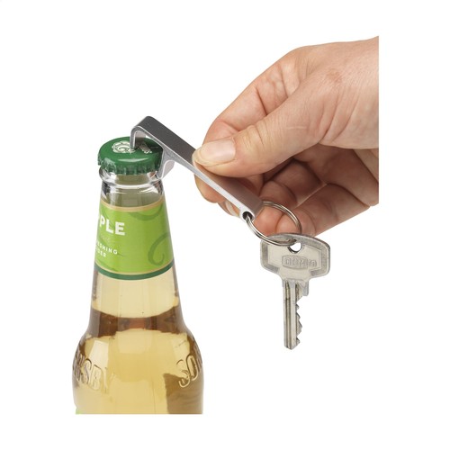 Alu Opener Phone Stand GRS Recycled keyring