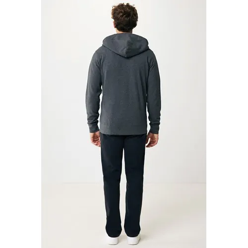 Sweat à capuche avec zip en coton recyclé IQONIQ Abisko