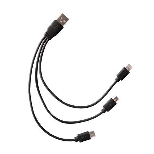 CABLE 3 EN 1 EN PLASTIQUE POUR RECHARGE CABLE 3 EN 1 EN PLASTIQUE POUR RECHARGE