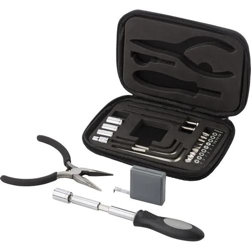 Bonded leather case tool kit Lani