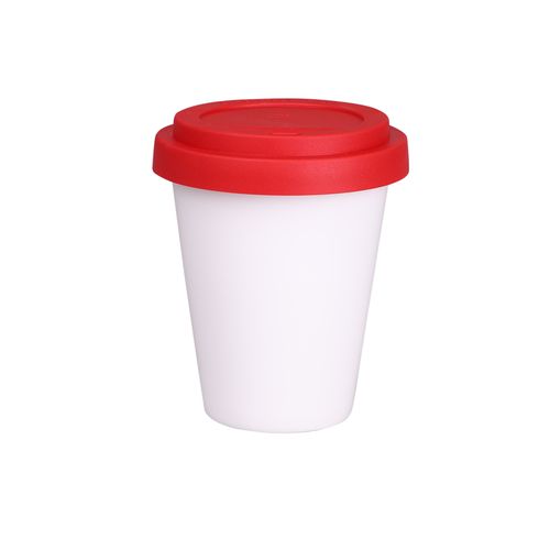 Beker Freedom Small Classic 200ml wit/rood Beker Freedom Small Classic 200ml wit/rood