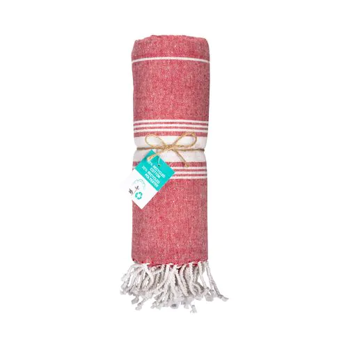 Serviette de plage / Paréo en coton recyclé de 180 g/m2