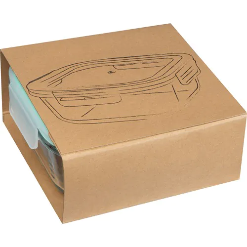 Glass container with lid, suitable for microwave and freezer Glass container with lid, suitable for microwave and freezer