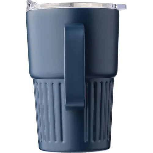 Recycled stainless steel double-walled travel mug (450 ml) Calo Recycled stainless steel double-walled travel mug (450 ml) Calo