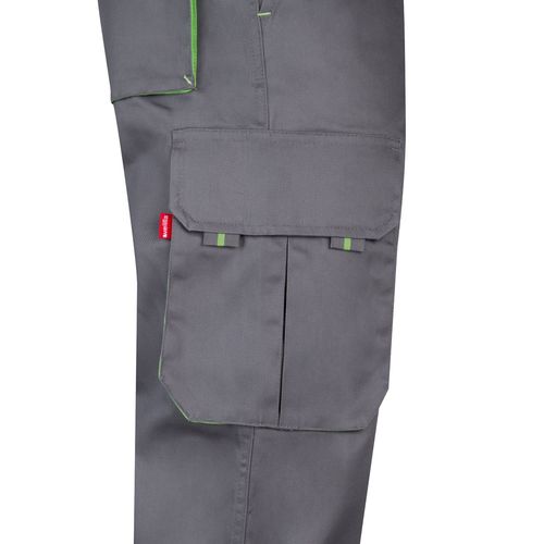 VL HYPNOS. Pantaloni in twill bicolore con diverse tasche (200g/m²), in cotone (35%) e poliestere (65%)