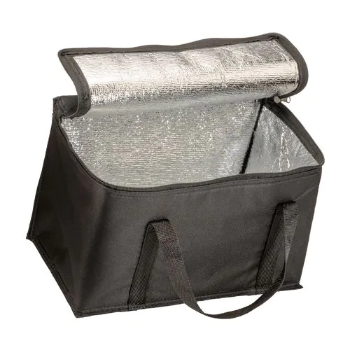 Cooler bag with silver interior