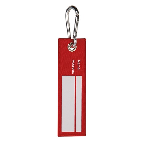 LUGGAGE TAG IN POLYESTER AND METAL LUGGAGE TAG IN POLYESTER AND METAL