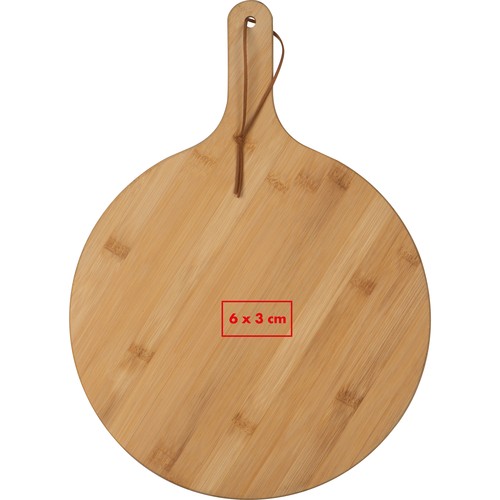 Planche de service ronde avec poignée et dragonne Planche de service ronde avec poignée et dragonne