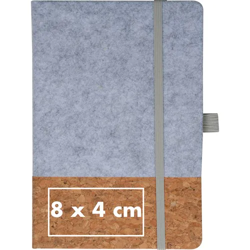 A5 notebook out of cork and felt A5 notebook out of cork and felt