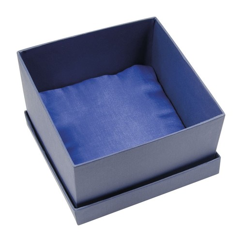 BLUE BOX SATIN BLUE 130X130X70 MM BLUE BOX SATIN BLUE 130X130X70 MM
