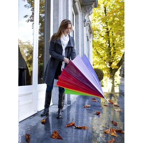 Ombrello arcobaleno 16 pannelli, in poliestere 190 T Haya