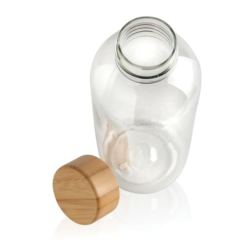 Bouteille 600ml en rPET RCS avec couvercle en bambou Bouteille 600ml en rPET RCS avec couvercle en bambou