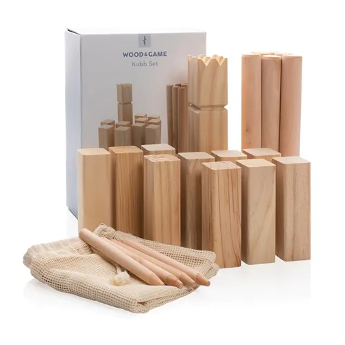 Houten kubb set Houten kubb set