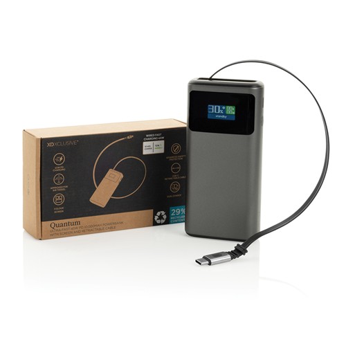 Powerbank 10000 mAh Quantum PD 45W RCS con schermo Powerbank 10000 mAh Quantum PD 45W RCS con schermo