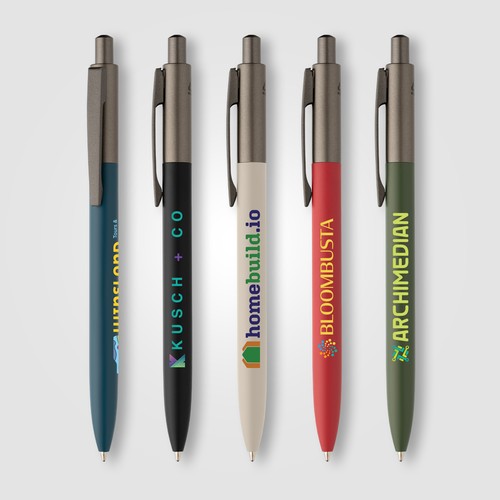 Koro Recycled Aluminium Gunmetal Trim Pen Koro Recycled Aluminium Gunmetal Trim Pen