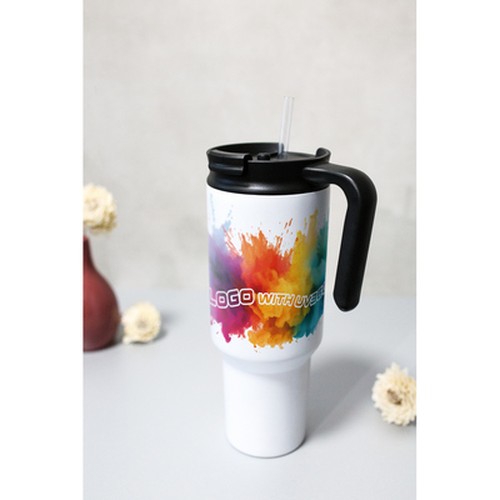Thermobecher 1100 ml Air Gifts mit ergonomischem Griff | Ony Thermobecher 1100 ml Air Gifts mit ergonomischem Griff | Ony