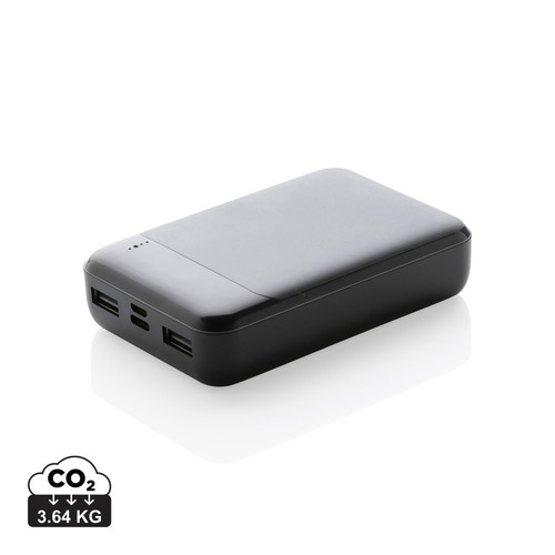 10.000 mAh Powerbank aus RCS Standard recyceltem Kunststoff 10.000 mAh Powerbank aus RCS Standard recyceltem Kunststoff