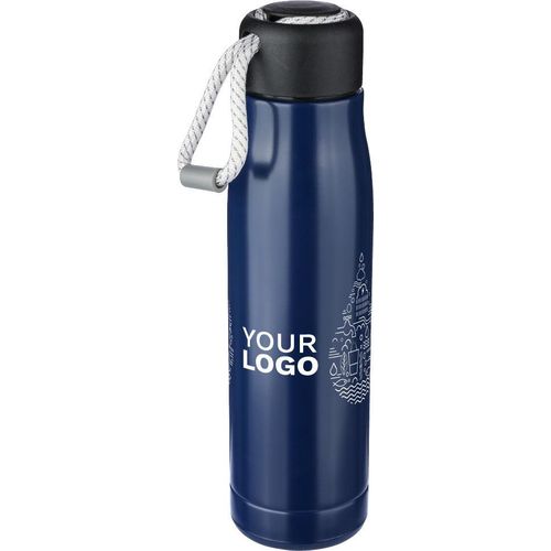 Gerecyclede roestvrijstalen dubbelwandige drinkfles (500 ml) Solene Gerecyclede roestvrijstalen dubbelwandige drinkfles (500 ml) Solene