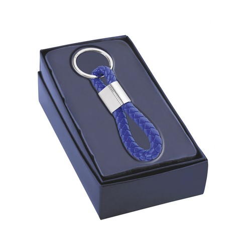 PORTE-CLÉS CÂBLE TRESSÉ BLEU PORTE-CLÉS CÂBLE TRESSÉ BLEU