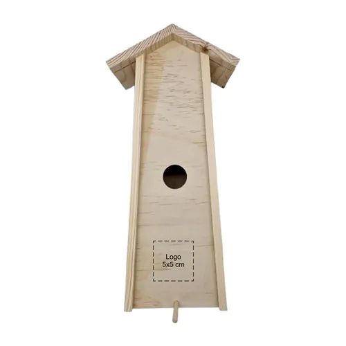 Wine box with sliding lid birdhouse 1 compartment Wine box with sliding lid birdhouse 1 compartment
