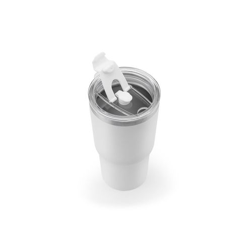 JOYNER M. Gobelet de voyage compact en acier inoxydable (91% recyclé) avec double paroi isolée sous vide et finition mate 600 mL JOYNER M. Gobelet de voyage compact en acier inoxydable (91% recyclé) avec double paroi isolée sous vide et finition mate 600 mL