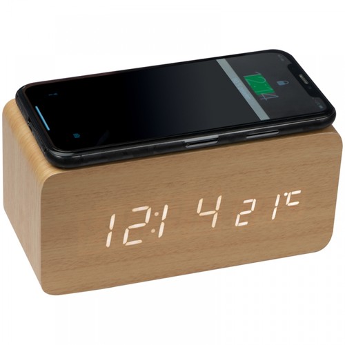 Horloge de bureau avec chargeur sans fil intégré