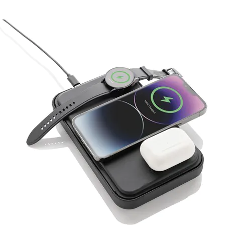 Swiss Peak RCS recycled travel case with 3 in 1 charger Swiss Peak RCS recycled travel case with 3 in 1 charger