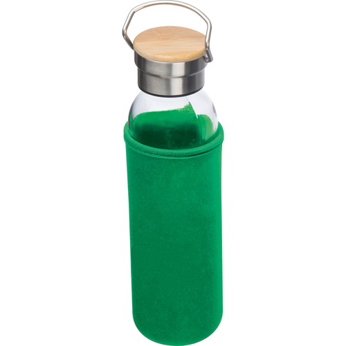 Bouteille en verre avec housse néoprène, 600 ml