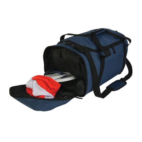Borsa sport in poliestere twotone con spallacci estraibili e tasca porta scarpe Borsa sport in poliestere twotone con spallacci estraibili e tasca porta scarpe