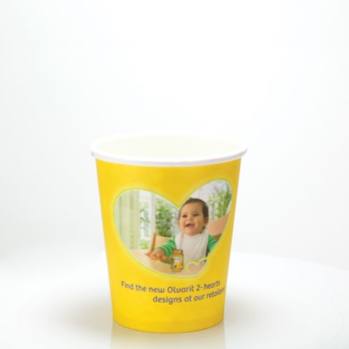 Einwandiger Pappbecher - Vollfarbe (8oz/230ml)